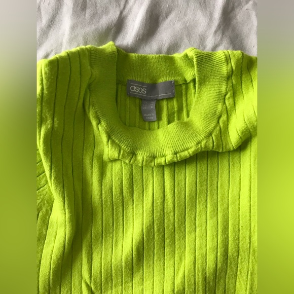 Green Asos Long Sleeve Rib Knit 6 - Picture 2 of 3